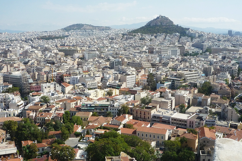 Athens – View of the Lycabettos hill